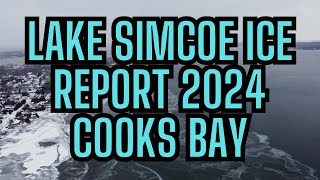 LAKE SIMCOE ICE REPORT JANUARY 15 2024  IS THERE ICE YET COOKS BAY LEFROY KEARNY BEACH ROAD [upl. by Si]