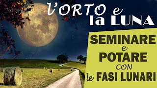 LORTO e la LUNA  SEMINA E POTATURA seguendo il CALENDARIO LUNARE [upl. by Norahs142]