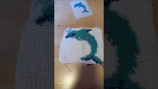 dolphin tapestry crochet [upl. by Merat]