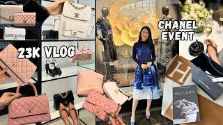 CHANEL 23K Shopping Vlog  Launch Day SO MANY PINKS 💓 Attend a Chanel Event with Me 🥂🩰 [upl. by Ahsoym]