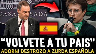 ¡ADORNI SE CANSO de las PREGUNTAS de los ZURDOS y le PUSO LOS PUNTOS [upl. by Rednasela]