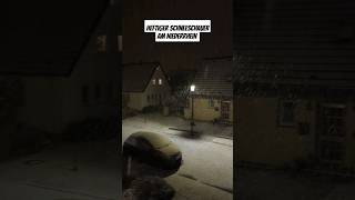 Heftiger Schneeschauer am Niederrhein viralvideo snowfall blizzard foryou winter snow trend [upl. by Petey]