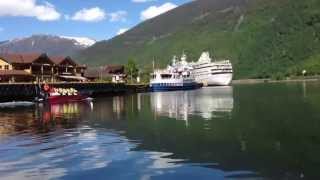 Fjordsafari im Aurlandsfjord Abfahrt in Flam [upl. by Aerbua]