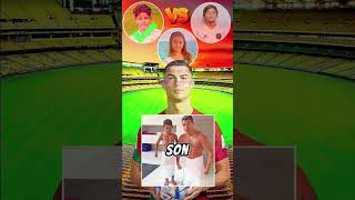 Ronaldo family vs messi family vs messi asks ronaldo football goat football trending football [upl. by Nyrual]