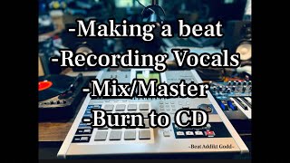 MV8000 making a beatrecord vocalsmixmaster and burn to CD [upl. by Agneta894]