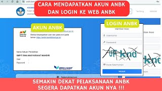 CARA MENDAPATKAN AKUN ANBK DAN LOGIN KE WEB ANBK  SEBENTAR LAGI PELAKSANAAN ANBK [upl. by Edwina]