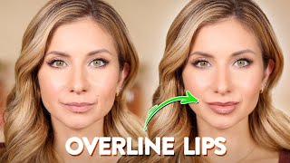 How to NATURALLY Overline Lips for Fuller Plump Lips No Injections [upl. by Ecyak]