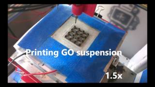 3D printing of graphene aerogel [upl. by Kamila]