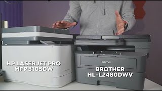 Brother vs HP Laserjet Pro in MONOCHROME Printer Showdown [upl. by Yrrem]