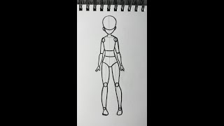 Easy Drawing Anime Body l Step by Step l Drawing Basics [upl. by Adnilahs72]