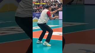 JOGET VIRAL COACH PEDRO LILIPALY INDONESIA ALL STAR VS RED SPARKS shorts redsparks megawati [upl. by Ellehcirt]