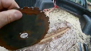 Making chainsaw  clearingsaw blade holder sharping jig [upl. by Munroe108]