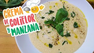 Crema de coliflor y manzana receta 🍏🤗🍵 Hola Granel [upl. by Ecyla]