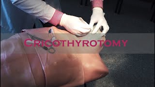 Конікотомія  Cricothyrotomy ENG subtitles [upl. by Schechter]