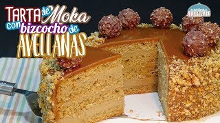 Tarta de moka café con bizcocho de avellanas Especial día del Padre Loli Domínguez [upl. by Notsuh684]