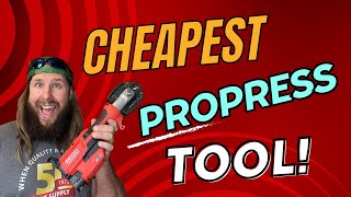 The Smallest and Cheapest plumbing ProPress tool Ridgid press 115 mini review RP115 mini [upl. by Anahsirk]