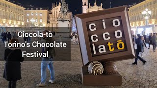 4 min Turin  Cioccolatò Turins grand festival for Chocolate Cioccolatò 2023 [upl. by Mufinella151]