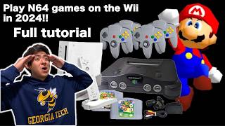 How to play N64 games on your Wii HackMii Priiloader d2x BootMii Not64 Homebrew Full tutorial [upl. by Etnaid806]