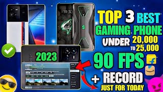 Best Top 3 best gaming phone under 25000⚡  90 FPS gaming phone for PUBGBGMI Under 25k [upl. by Pembrook]