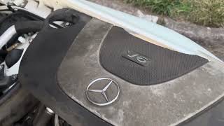 Mercedes GLK 350 engine air filter replacement [upl. by Anniroc]