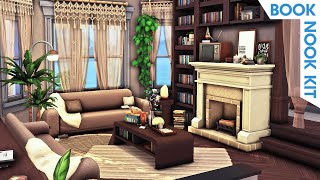 Bookworms Cluttered Apartment  The Sims 4 Book Nook Kit Speed Build [upl. by Dulcea]