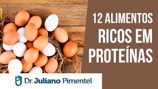 12 ALIMENTOS RICOS EM PROTEÍNAS 🥚  GANHE MÚSCULOS COM ESSES ALIMENTOS [upl. by Aicenek18]