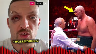 Oleksandr Usyk LEAKS AUDIO Of John Fury Tyson Fury amp Referee To Favour Fury In The Ring [upl. by Kynthia6]