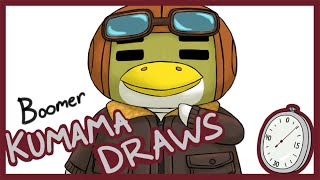 Animal Crossing Boomer  Art Time Lapse [upl. by Fabri290]