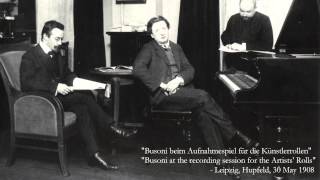 Busoni plays Chopin Préludes 1112 14 17 18 21 ca 1908 [upl. by Yug]