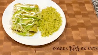 Enchiladas verdes de pollo 🐓 [upl. by Wolsniw]