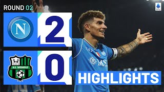 NapoliSassuolo 20  Osimhen and Di Lorenzo strike for Napoli Goals amp Highlights  Serie A 202324 [upl. by Airdnna589]