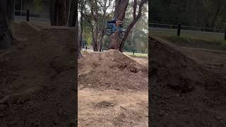 Testing the new build at spring gully dirt jumps bmx dirtjumps [upl. by Nolubez]