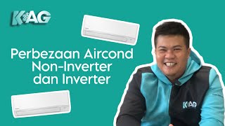 PERBEZAAN AIRCOND NONINVERTER DAN INVERTER [upl. by Anthia636]