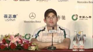 Andy Roddick Tells Reporter to Retire Walks Out [upl. by Pachston211]