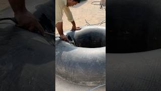 Loader tyre puncher automobile mechanist viralvideo truckdrivers modified [upl. by Kolnick106]