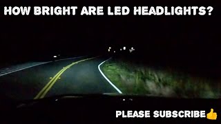 LED Headlights Conversion 3rd Gen Dodge Ram Test Drive [upl. by Bertila319]