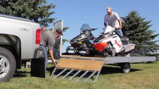 Aluma  8612D SnowTilt Snowmobile Trailer [upl. by Persons308]