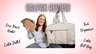 CALPAK Review  Luka Duffel amp Belt Bag  Croc Travel Wallet  Tech Organizer [upl. by Isidro]