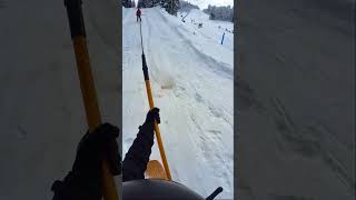 How to ride a tbar ski lift on a snowboard  Beginner snowboarding tutorial [upl. by Almund]