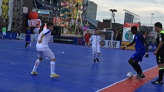 Futsal U21 ItalieFrance  58 et 45 les buts [upl. by Atnamas]