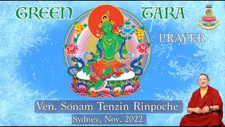 Green Tara Prayer  Thực hành pháp tu Tara Xanh  Ven Sonam Tenzin Rinpoche  Sydney Nov 2022 [upl. by Nnylirej]