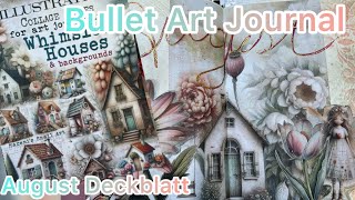 Bullet Journal ❤️ Art Journal 😍 August Deckblatt 😍 Ephemera Bücher 😍 perfekt unperfekt ❤️ [upl. by Susann392]