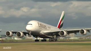 Emirates A380 Arrival amp Departure A6EDG [upl. by Navert54]