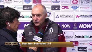 Pescara  Pontedera 21 Menichini quotFoggia deve sapere come funziona in C…quot [upl. by Levi]