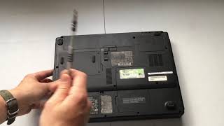 How To Remove The Hard Drive From A Dell Inspiron D130 Laptop Computer [upl. by Corella]