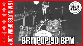 Drum Beat 90 bpm  Groove Drum Track 90 BPM Britpop  Batería 90 BPM Britpop [upl. by Billi]