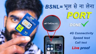 Port to BSNL Experience bsnl 4g speed test bsnl speed test how to port in bsnl [upl. by Aitnwahs]