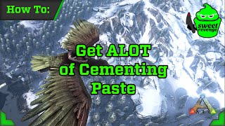 ARK Survival Evolved  How to get A LOT of Cementing Paste [upl. by Kall]