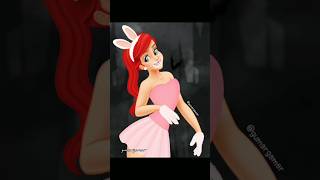 Ariel disney princess glow up bunny halloween makeup ariel glowup bunny halloween disney art [upl. by Hnad]