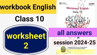 Class 10 workbook English worksheet 2 page no 67 with answers session 202425 english Workbook [upl. by Benetta]